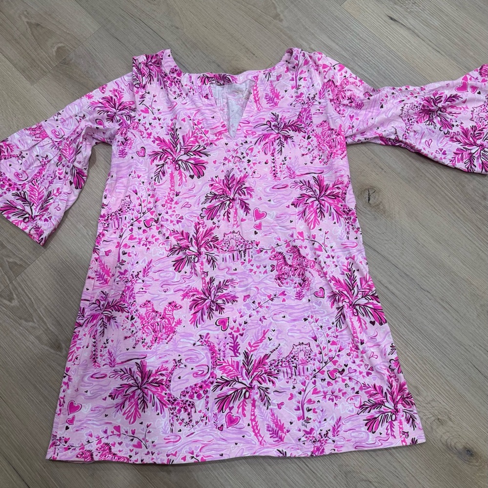 Lilly Pulitzer Vibrant Pink Patterned Dress